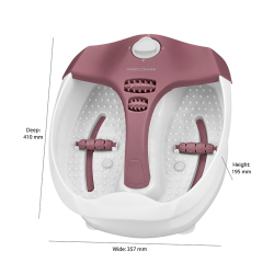 Appareil de massage pour les pieds  Blanc et Bordeaux Proficare PC-FM 3027