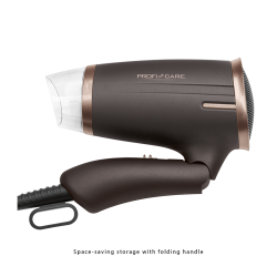 Sèche-cheveux pliable 1400W Proficare marron PC-HT 3009 Marron