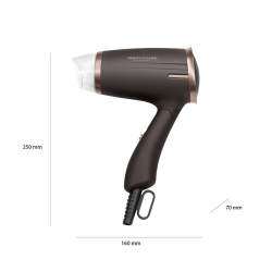 Folding hair dryer 1400W Proficare brown PC-HT 3009 Brown