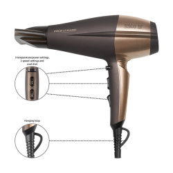 2200W Proficare PC-HT 3010 Brown Hairdryer