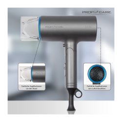 Proficare PC-HT 3073 Folding Hairdryer 1600W Blue