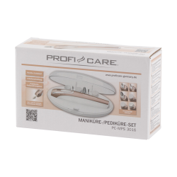 Proficare manicure and pedicure set PC-MPS 3016 White