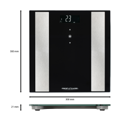 Proficare PC-PW 3007 FA Black 8-in-1 bathroom scale