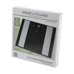 Proficare PC-PW 3007 FA Black 8-in-1 bathroom scale