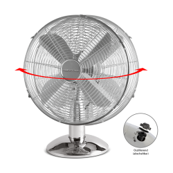 Ventilateur de table design Inox 25 cm Proficare PC-VL 3062 M