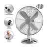 Ventilateur de table design Inox 30 cm Proficare PC-VL 3063 M