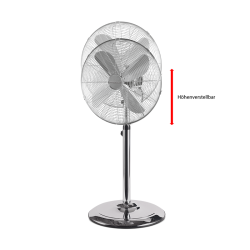 Ventilateur sur pied design Inox 40cm Proficare PC-VL 3064 MS