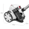 Aspirateur traineau sans sac 700W blanc Proficare PC-BS3110-Blanc