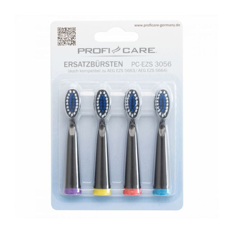 4 replacement heads for Proficare toothbrush PC-EZS3056