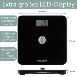 Proficare PC-PW3112-Black kinetic bathroom scale