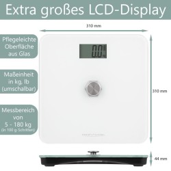 Proficare PC-PW3112-White kinetic bathroom scale