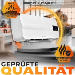 Chauffage mural en céramique Blanc Proficare PC-HL3116-Blanc