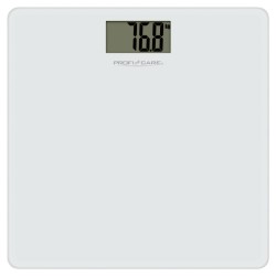Electronic bathroom scale with proficare White LCD display PC-PW3122-White