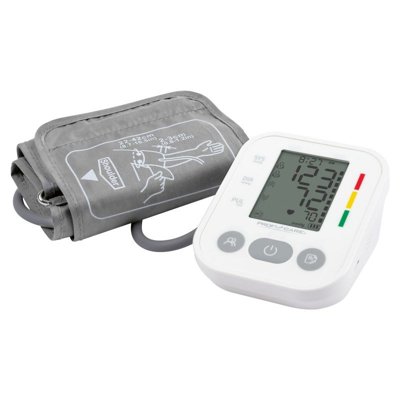 Upper arm blood pressure monitor with white indicator Proficare PC-BMG3121