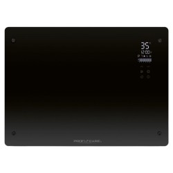 Convecteur en verre 1500W Noir Proficare PC-GKH3118-Noir