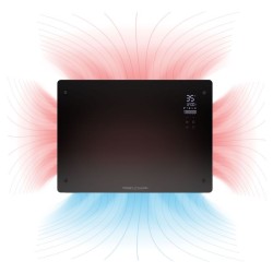 Convecteur en verre 1500W Noir Proficare PC-GKH3118-Noir