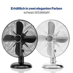 Design table fan Black 30 cm Proficare PC-VL3063M-Black