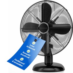 Design table fan Black 30 cm Proficare PC-VL3063M-Black