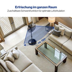 Proficare PC-VL3064MS-Black 40cm Design Stand Fan