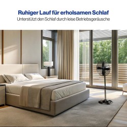 Ventilateur sur pied design Noir 40cm Proficare PC-VL3064MS-Noir