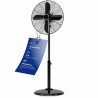 Ventilateur sur pied design Noir 40cm Proficare PC-VL3064MS-Noir