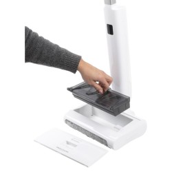 Balai nettoyeur sans fil avec écran LED Blanc Proficare PC-HBR3147A-Blanc