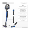 Proficare PC-BS 3036 A Anthracite 2in1 cordless hand-held and upright hoover 22.2V